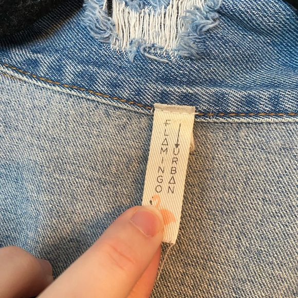 Roolee oversized distressed jean jacket - Picture 4 of 5